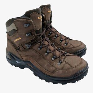 Lowa Renegade GTX Mid Wide Boots Mens Size 13 Brown Gore-Tex Vibram Hiking Shoes